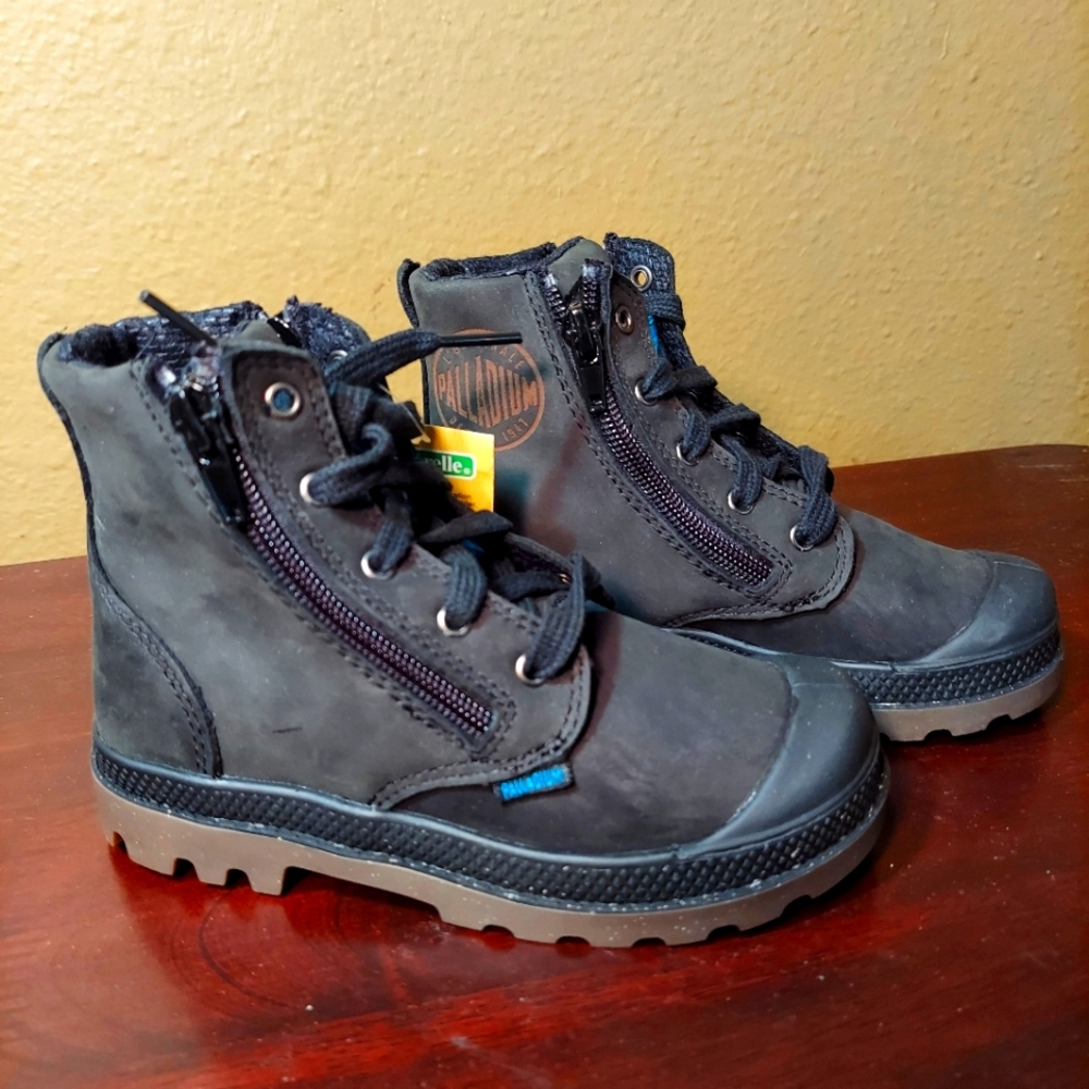 Palladium Pampa HI Leather Gusset Children's.